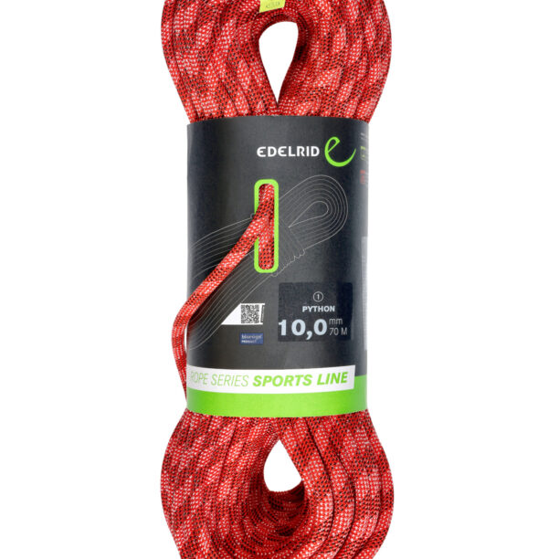 Coarda dinamica Edelrid Python 10 mm 70 m - red