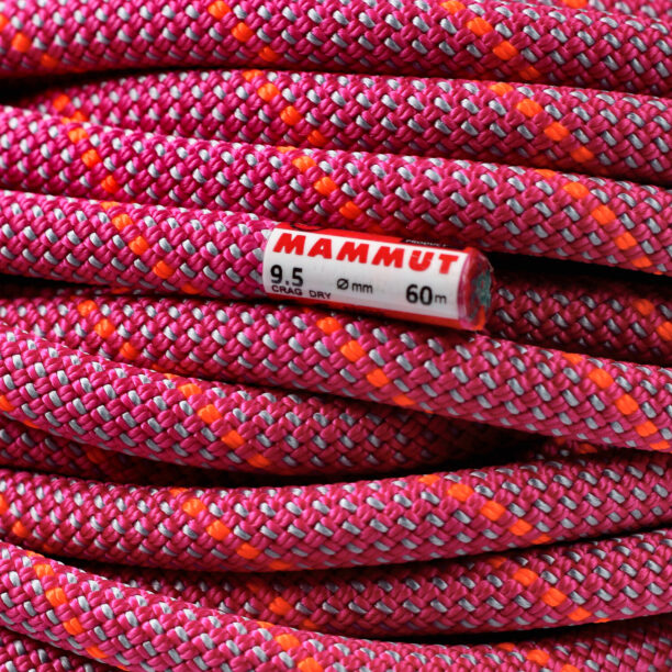 Preţ Coarda dinamica Mammut 9.5 Crag Dry Rope 60 m - pink/zen