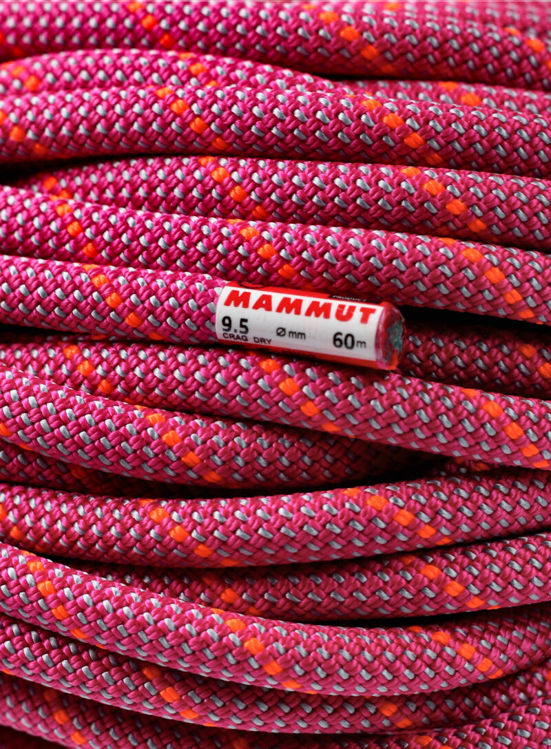 Preţ Coarda dinamica Mammut 9.5 Crag Dry Rope 60 m - pink/zen