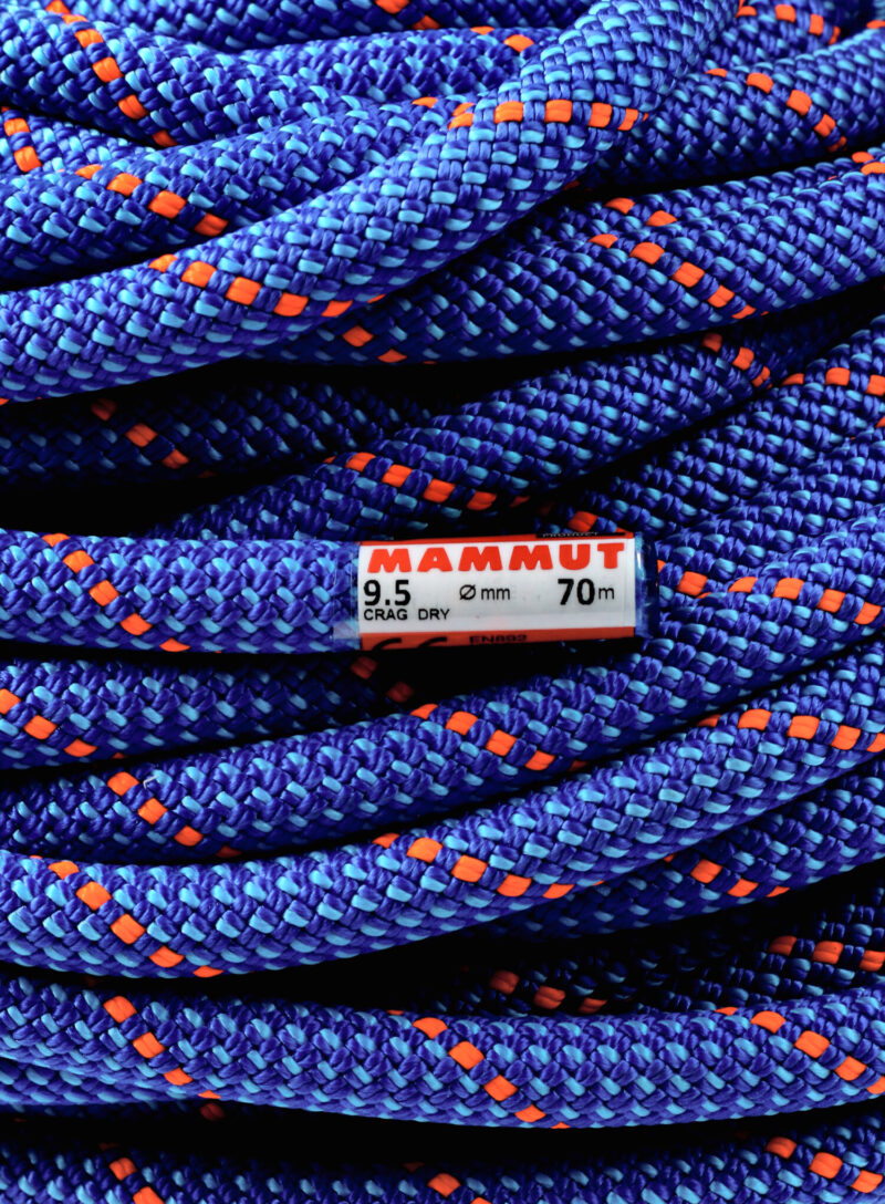 Preţ Coarda dinamica Mammut 9.5 Crag Dry Rope 70 m - blue/ocean