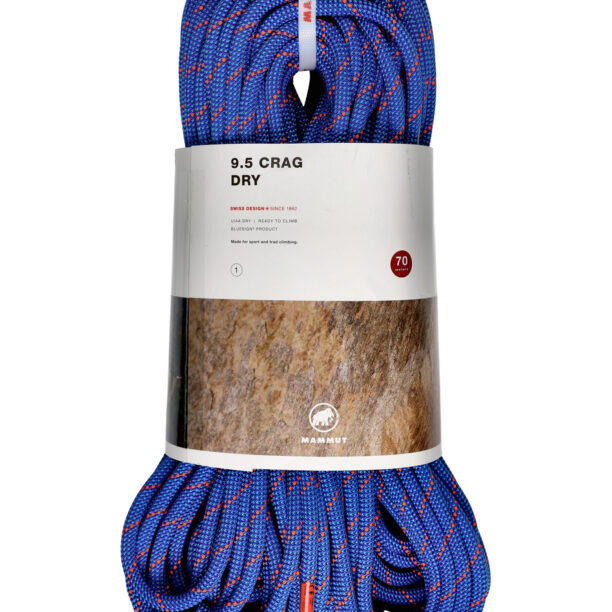 Coarda dinamica Mammut 9.5 Crag Dry Rope 70 m - blue/ocean