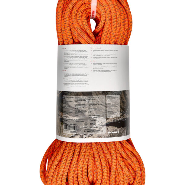 Cumpăra Coarda dinamica Mammut 9.8 Crag Dry Rope 60 m - safety orange/boa