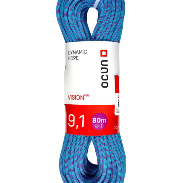 Coarda dinamica Ocun Vision WR 9.1 mm 80 m - blue/purple