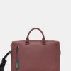 Coccinelle geanta de piele MAN SOFT culoarea bordo