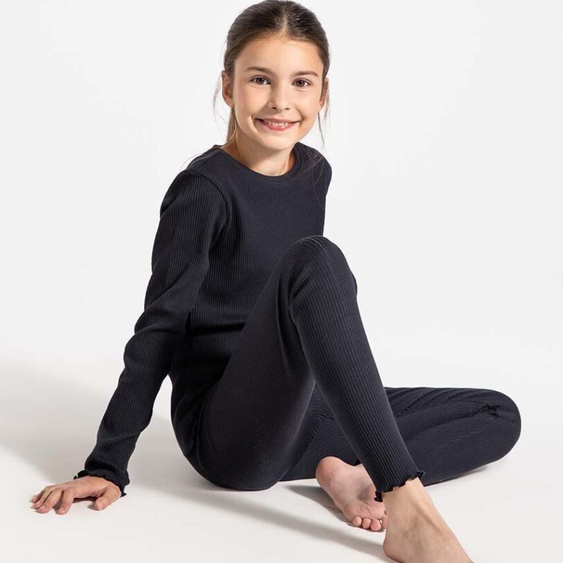 Coccodrillo leggins copii culoarea negru