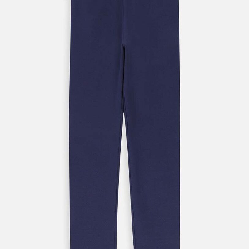 Coccodrillo leggins din bumbac pentru copii culoarea albastru marin