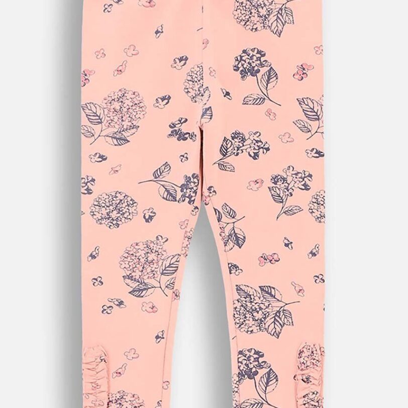 Coccodrillo leggins din bumbac pentru copii culoarea roz