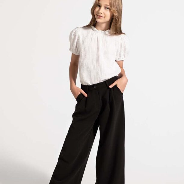 Coccodrillo pantaloni copii culoarea negru