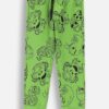 Coccodrillo pantaloni de trening din bumbac pentru copii culoarea verde