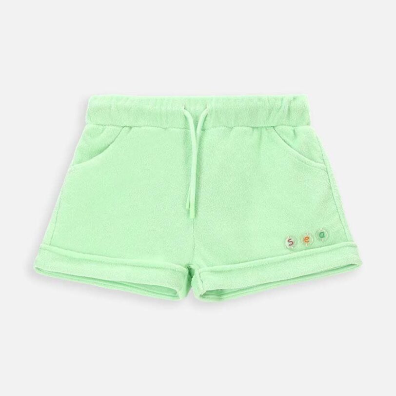 Coccodrillo pantaloni scurti copii culoarea verde