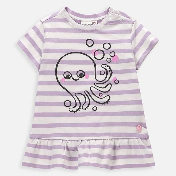 Coccodrillo tricou bebe culoarea violet