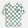 Coccodrillo tricou de bumbac pentru copii culoarea verde