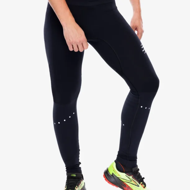 Colanti alergare Compressport Winter Running Legging M - black