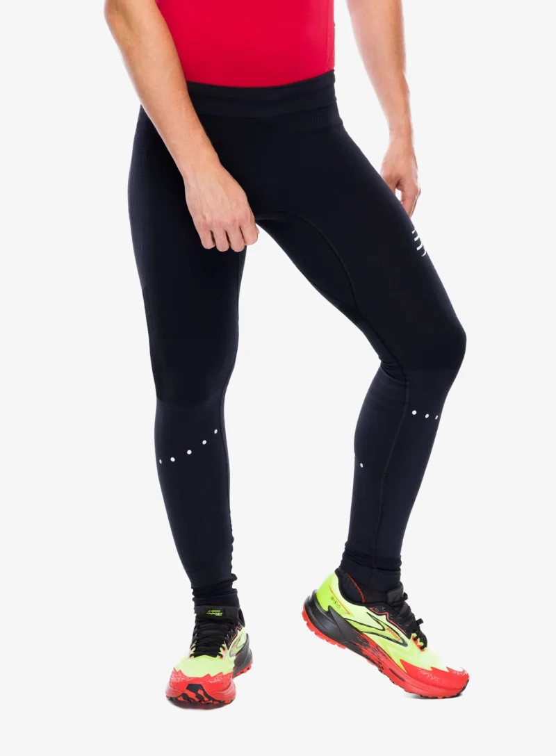 Colanti alergare Compressport Winter Running Legging M - black