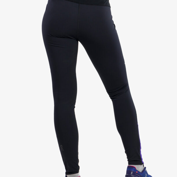 Colanti alergare barbati On Running Tights Long - black/twilight preţ