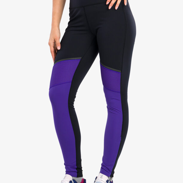 Original Colanti alergare barbati On Running Tights Long - black/twilight