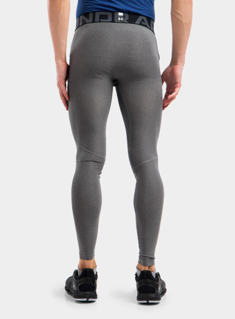 Colanti alergare barbati Under Armour HG Armour Leggings - carbon heather/black preţ