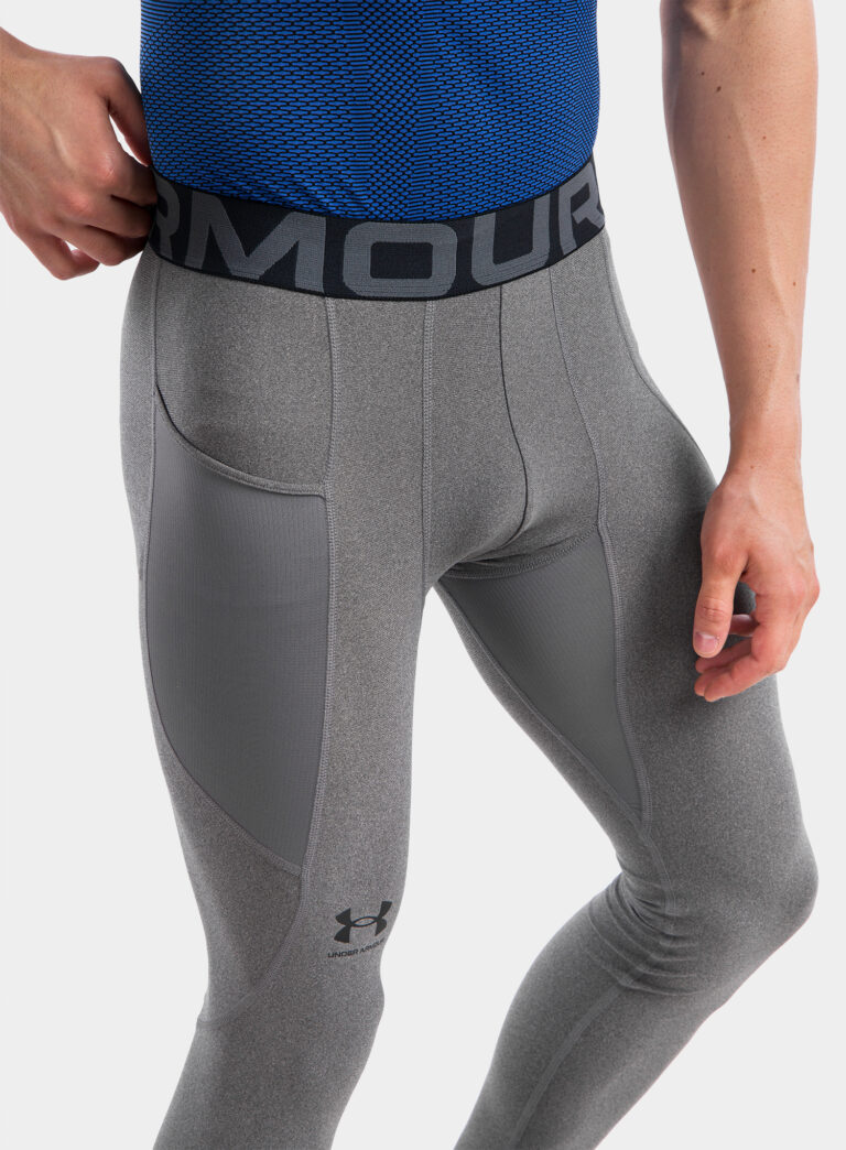 Original Colanti alergare barbati Under Armour HG Armour Leggings - carbon heather/black