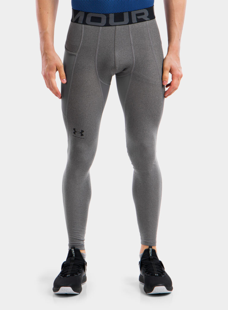 Colanti alergare barbati Under Armour HG Armour Leggings - carbon heather/black