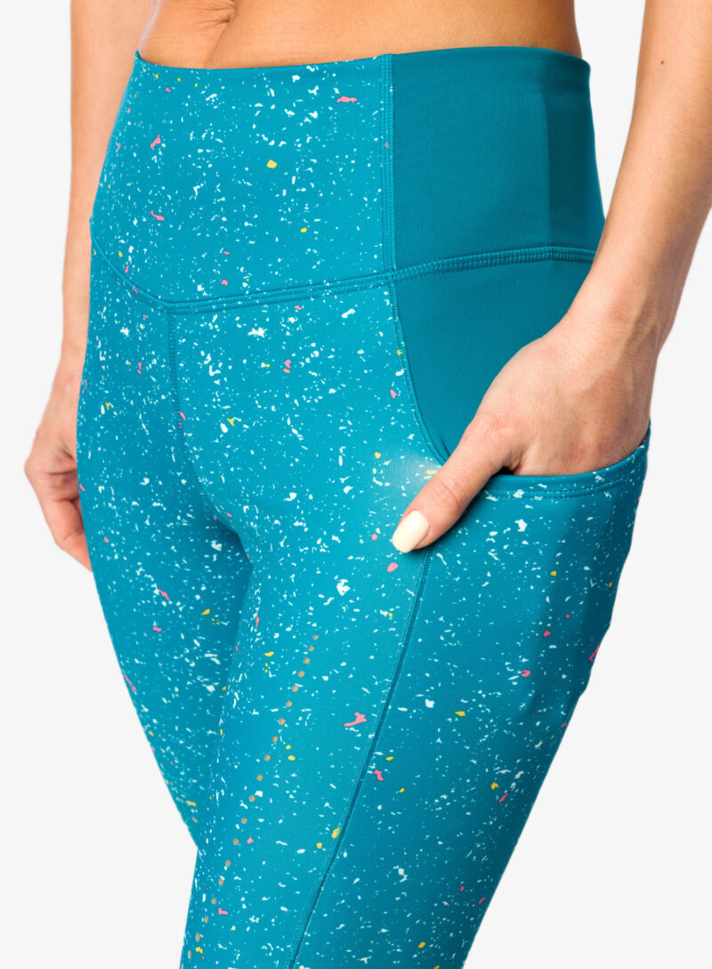 Original Colanti alergare femei Brooks Method 7/8 Tight - lagoon speckle print/lagoon