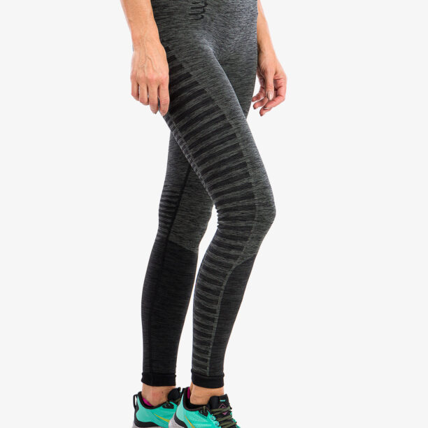 Original Colanti alergare femei Compressport Winter Run Legging - black