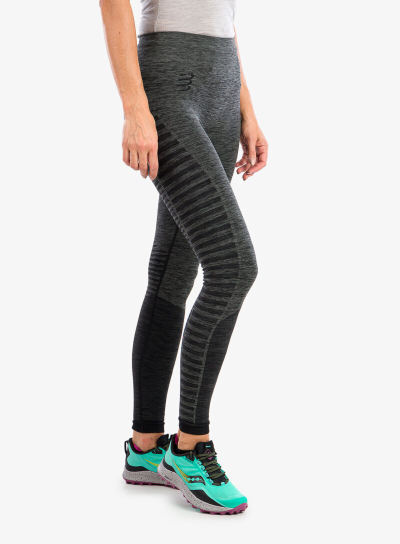 Original Colanti alergare femei Compressport Winter Run Legging - black