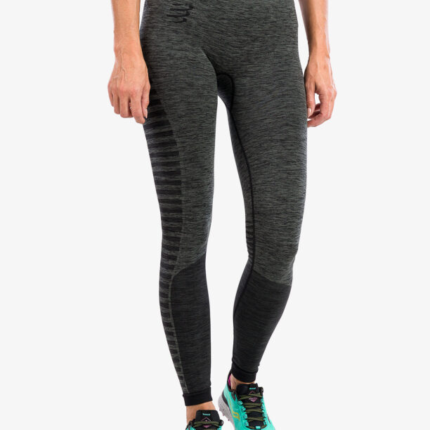 Colanti alergare femei Compressport Winter Run Legging - black