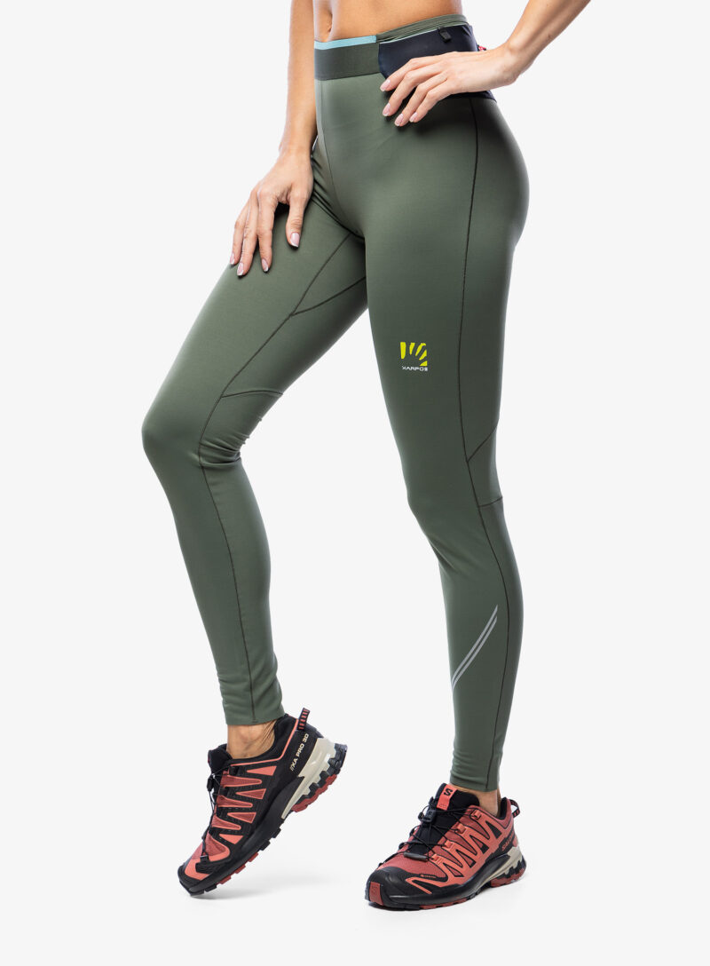 Colanti alergare femei Karpos lavaredo Winter Tight - thyme/black sand