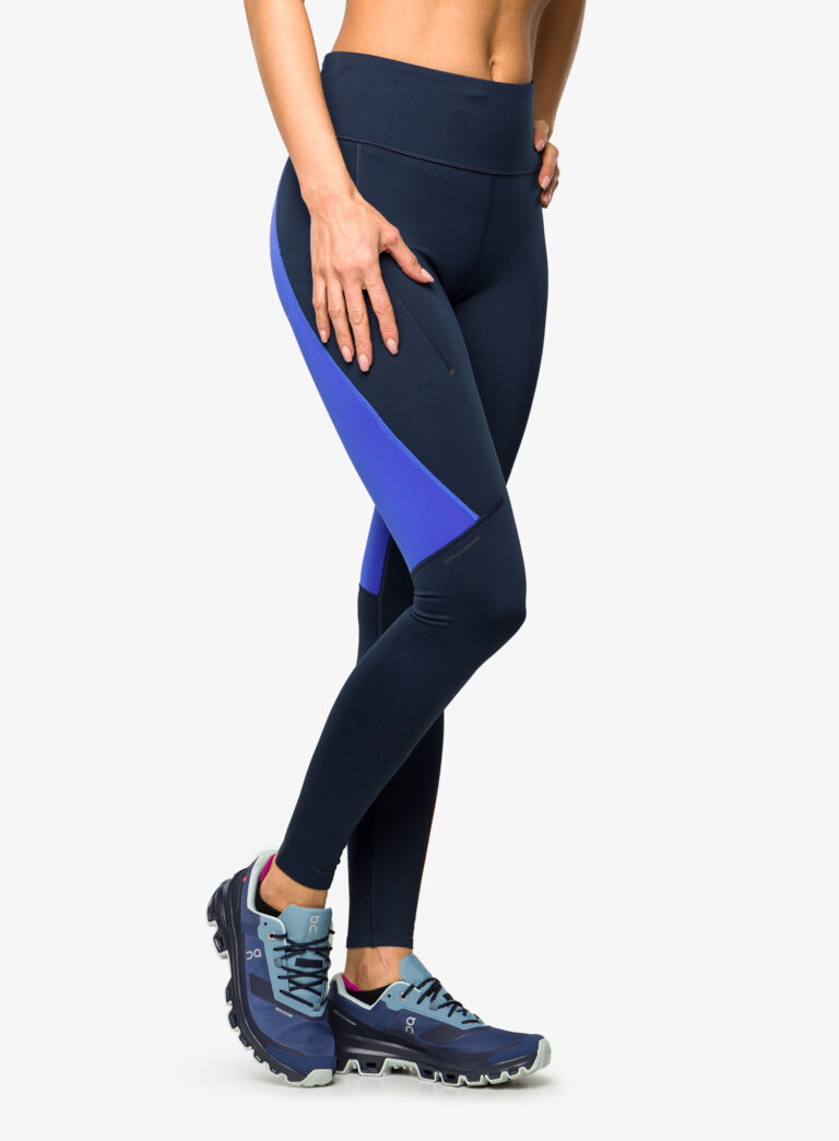 Cumpăra Colanti alergare femei  On Running Performance Tights - navy/cobalt