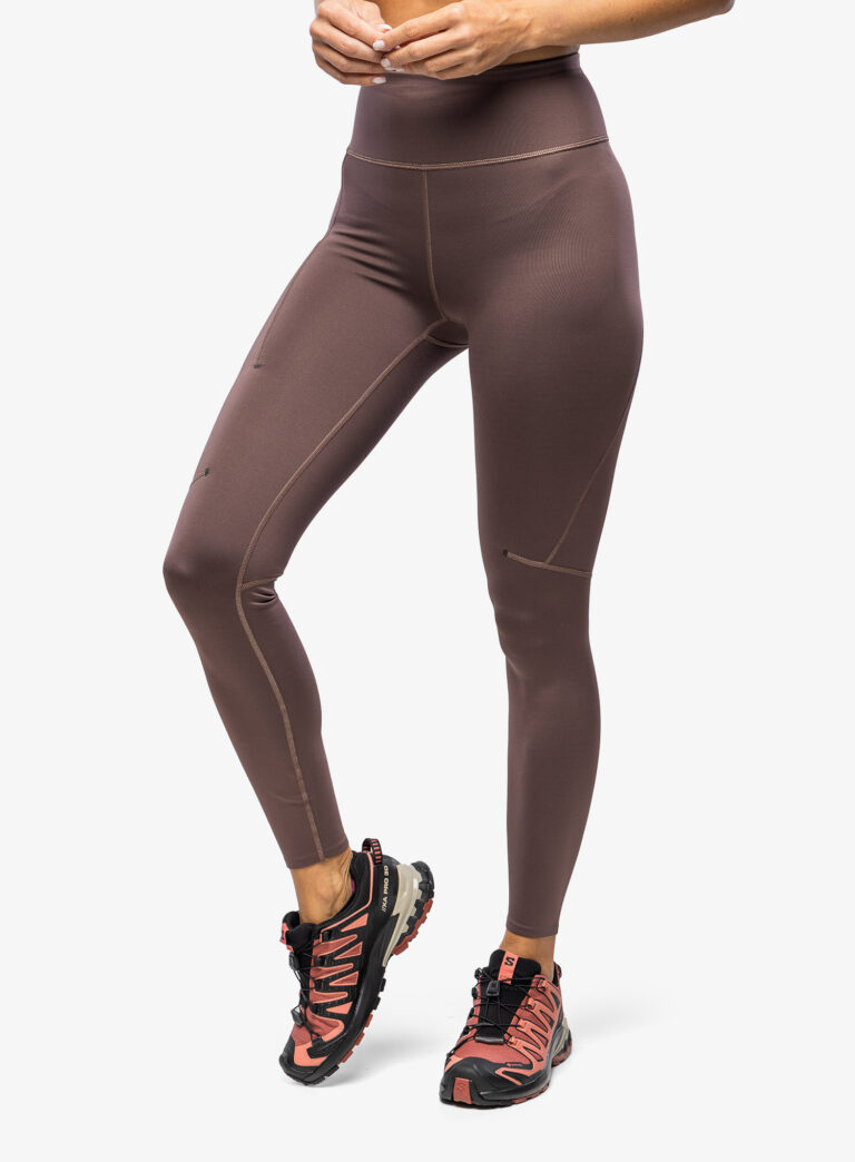 Colanti alergare femei On Running Performance Winter Tights - grape