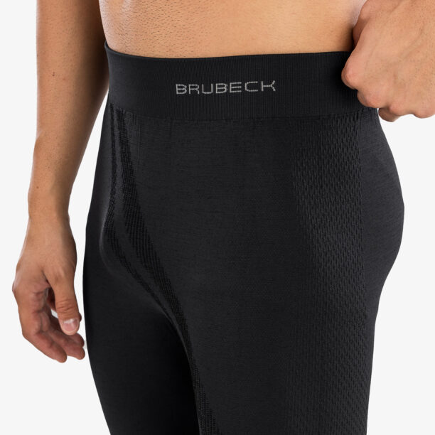 Preţ Colanti barbati Brubeck Thermo Wool by Pustelnik - black