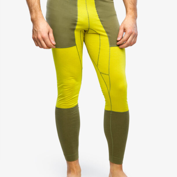 Colanti barbati Haglofs Natural Blend Tech Long Johns - olive green/aurora