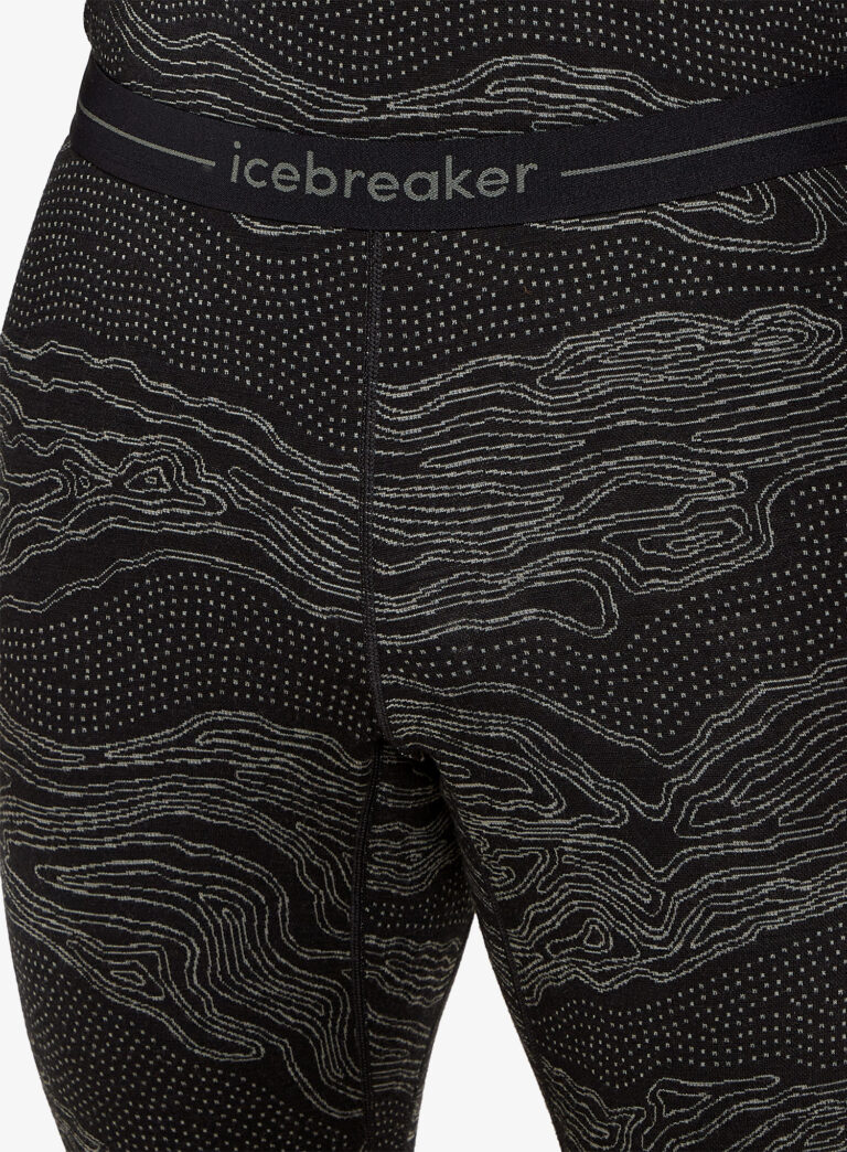 Original Colanti barbati Icebreaker Merino 260 Vertex Leggings Snow Guide - black/galaxy/j