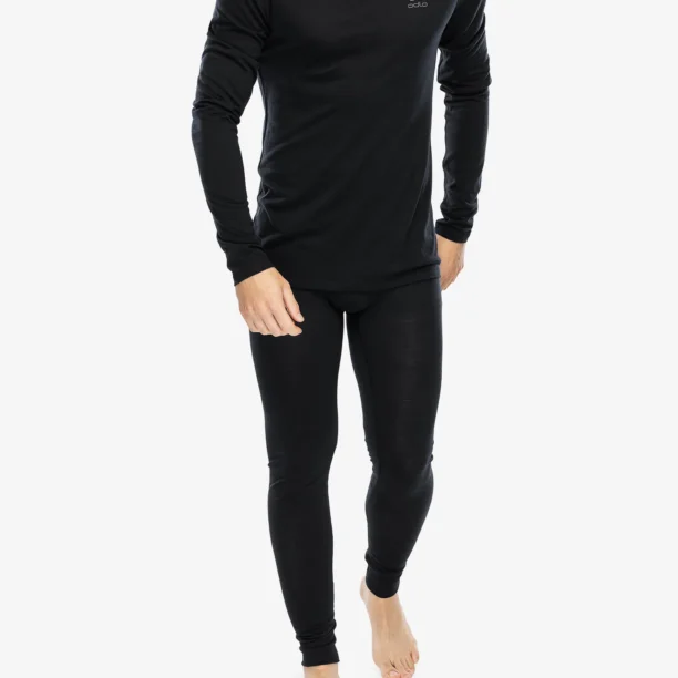 Preţ Colanti barbati Odlo Merino 160 BL Bottom Long - black