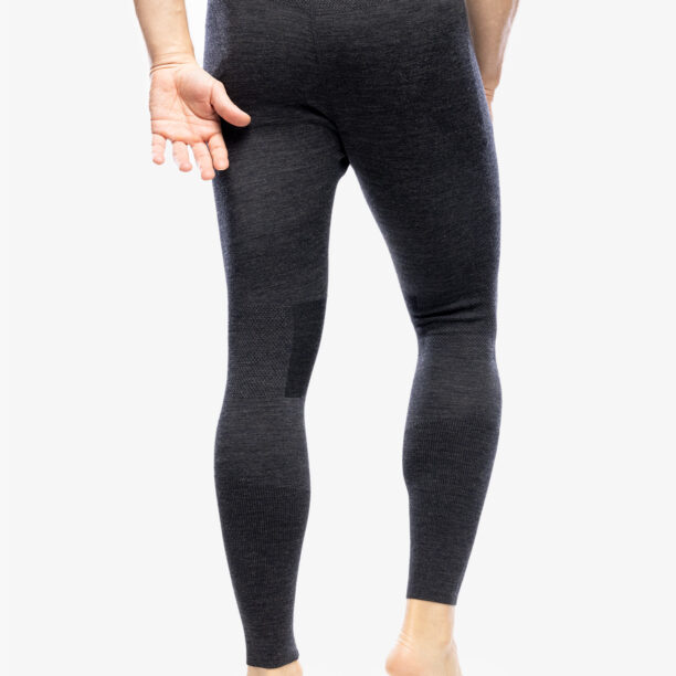 Colanti barbati Smartwool Intraknit Thermal Merino Base Layer Bottom - charcoal heather/black preţ