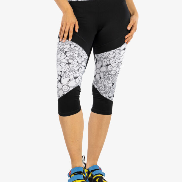 Original Colanti escaladă Ocun Rhea 3/4 Leggings - black caviar