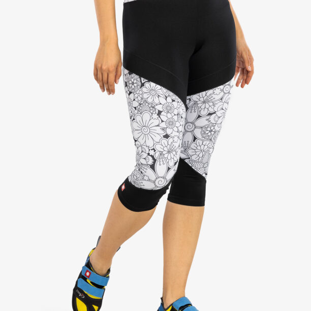 Colanti escaladă Ocun Rhea 3/4 Leggings - black caviar