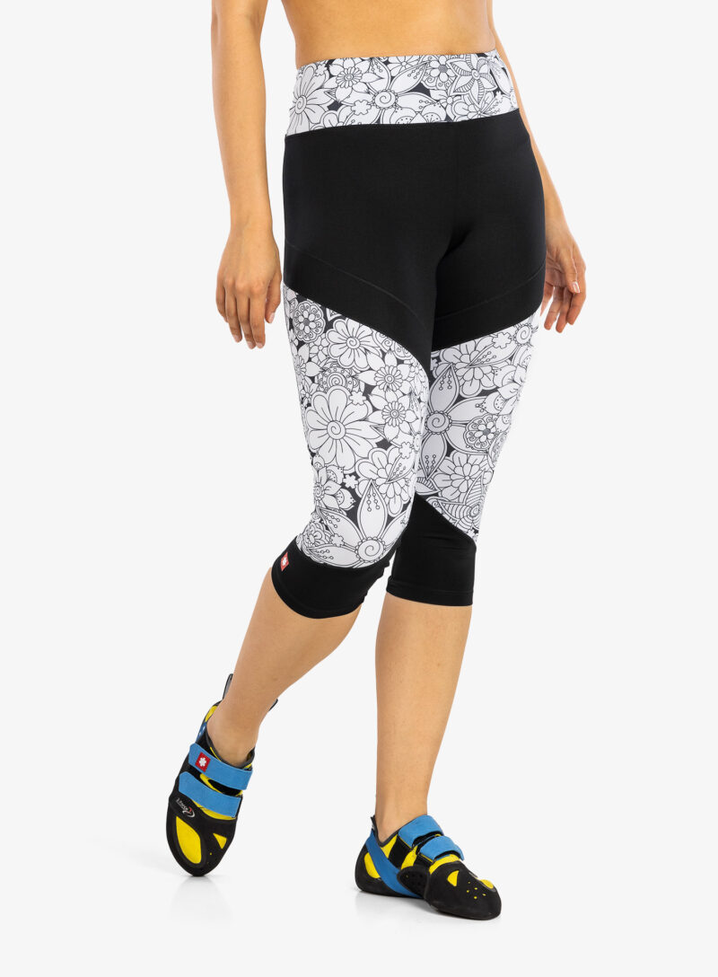 Colanti escaladă Ocun Rhea 3/4 Leggings - black caviar