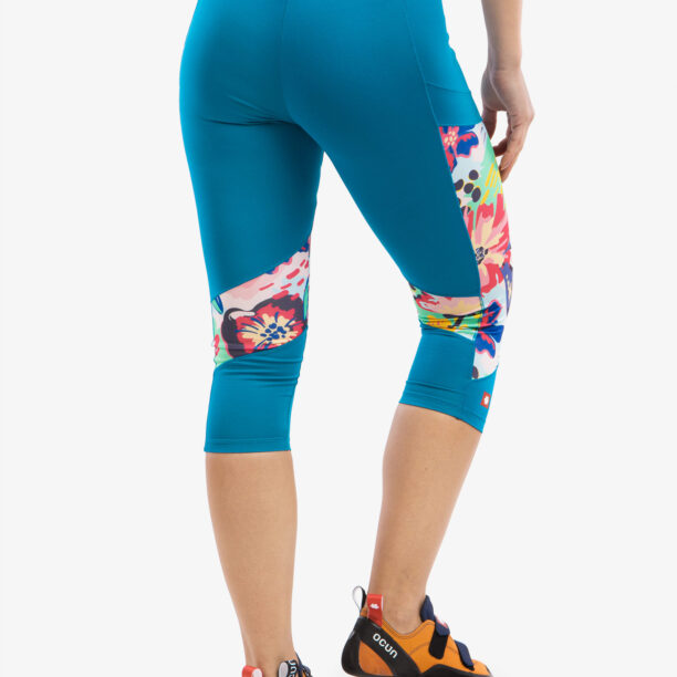 Colanti escaladă Ocun Rhea 3/4 Leggings - blue fjord preţ