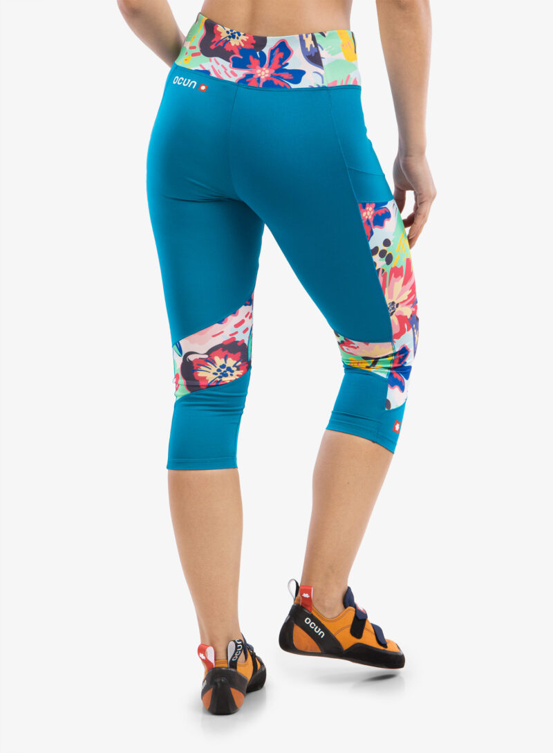 Colanti escaladă Ocun Rhea 3/4 Leggings - blue fjord preţ