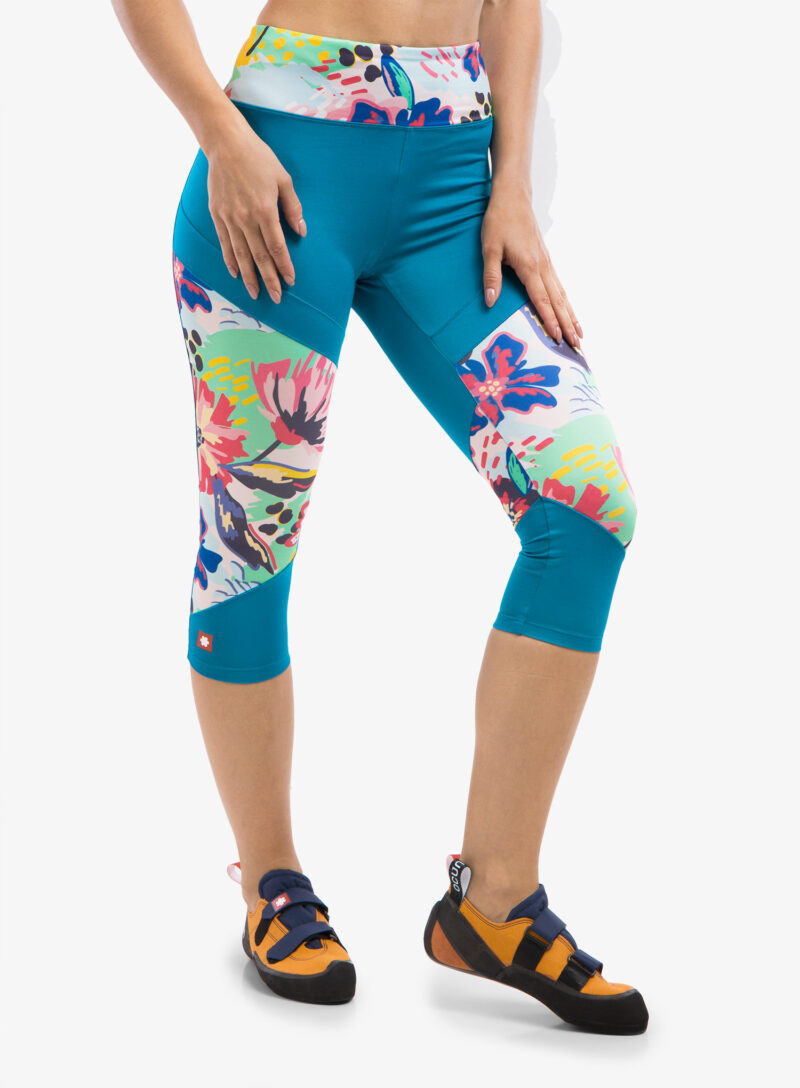 Original Colanti escaladă Ocun Rhea 3/4 Leggings - blue fjord