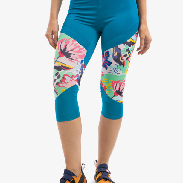 Colanti escaladă Ocun Rhea 3/4 Leggings - blue fjord