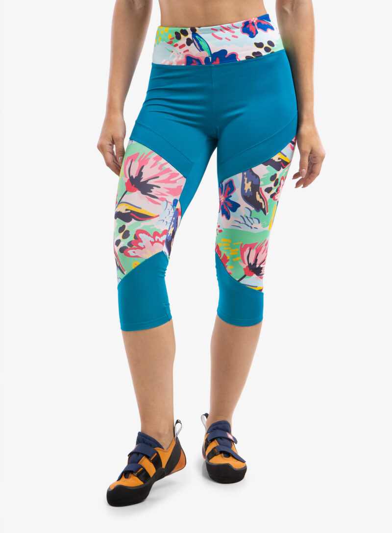 Colanti escaladă Ocun Rhea 3/4 Leggings - blue fjord