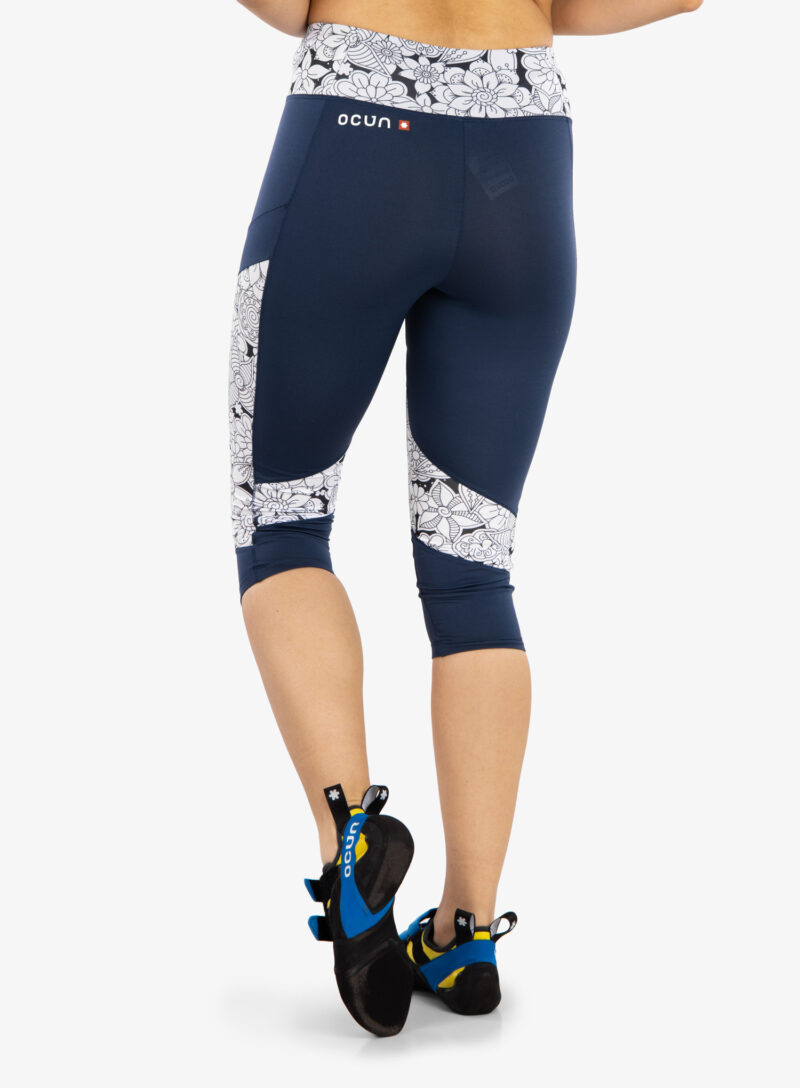 Preţ Colanti escaladă Ocun Rhea 3/4 Leggings - blue sargasso sea