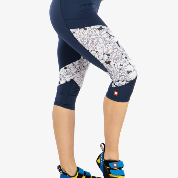 Original Colanti escaladă Ocun Rhea 3/4 Leggings - blue sargasso sea