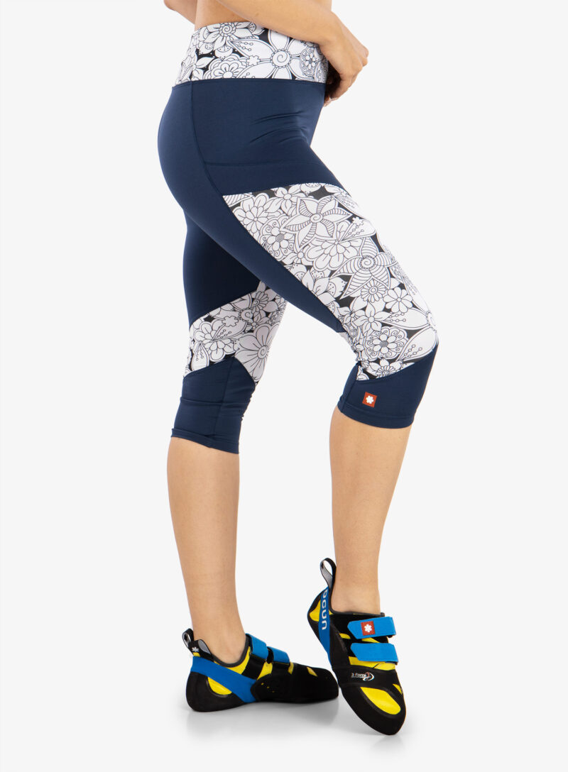 Original Colanti escaladă Ocun Rhea 3/4 Leggings - blue sargasso sea