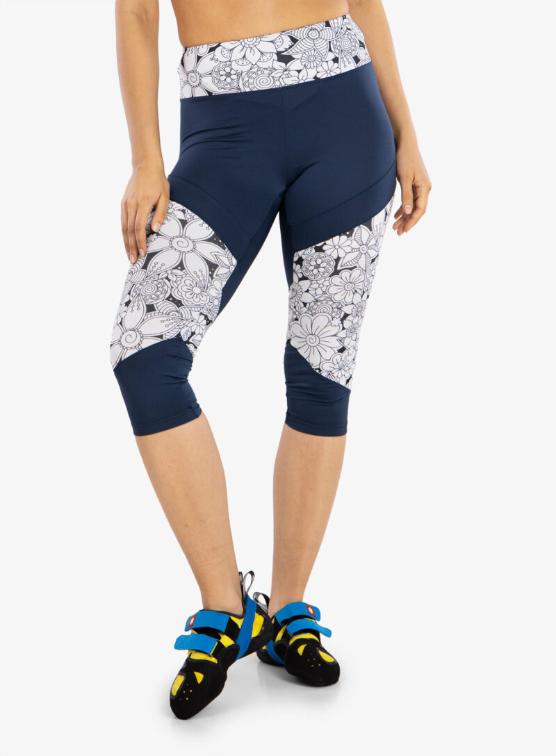 Colanti escaladă Ocun Rhea 3/4 Leggings - blue sargasso sea