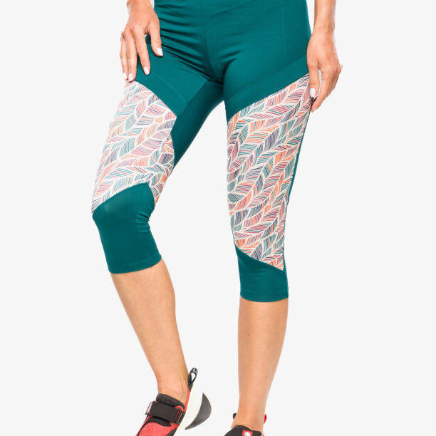 Cumpăra Colanti escaladă Ocun Rhea 3/4 Leggings - green deep teal