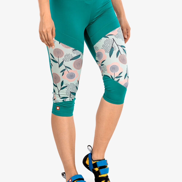 Colanti escaladă Ocun Rhea 3/4 Leggings - green porvelain