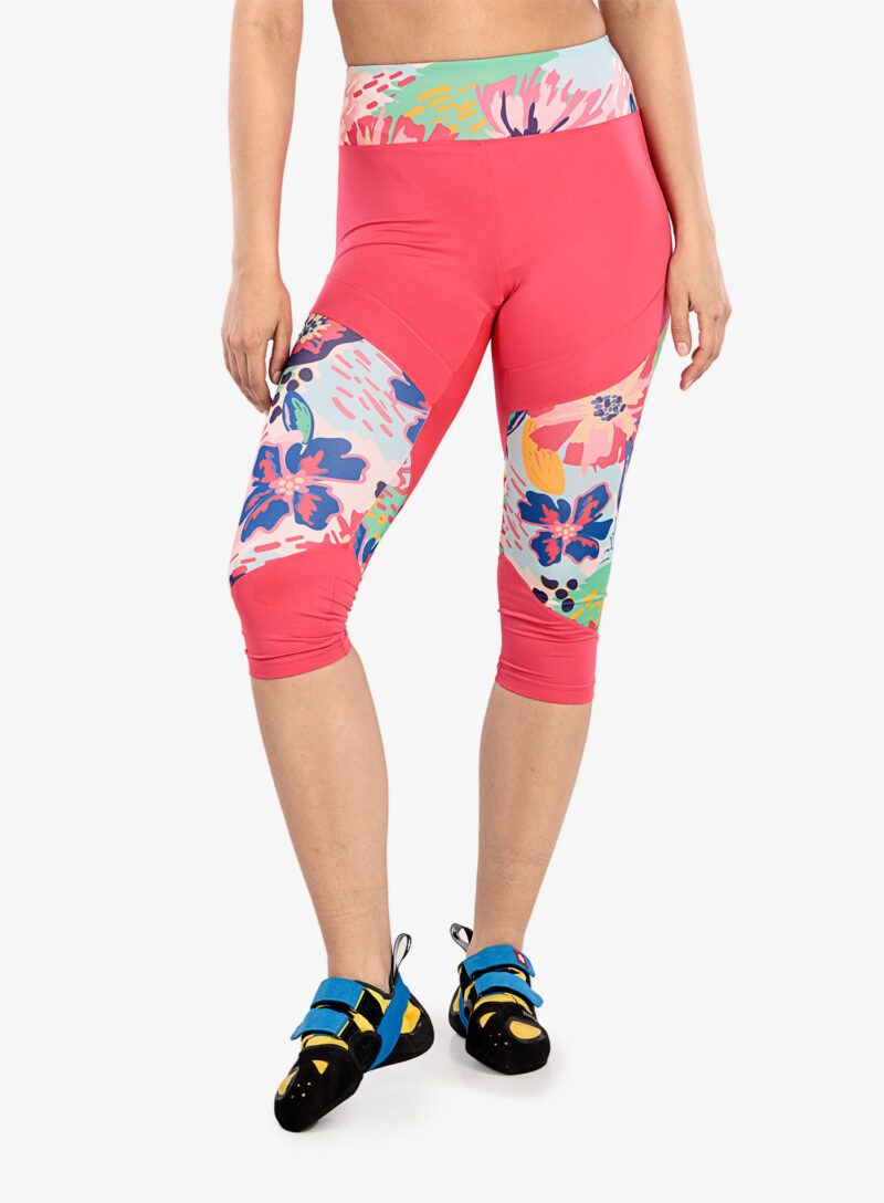 Cumpăra Colanti escaladă Ocun Rhea 3/4 Leggings - pink paradise